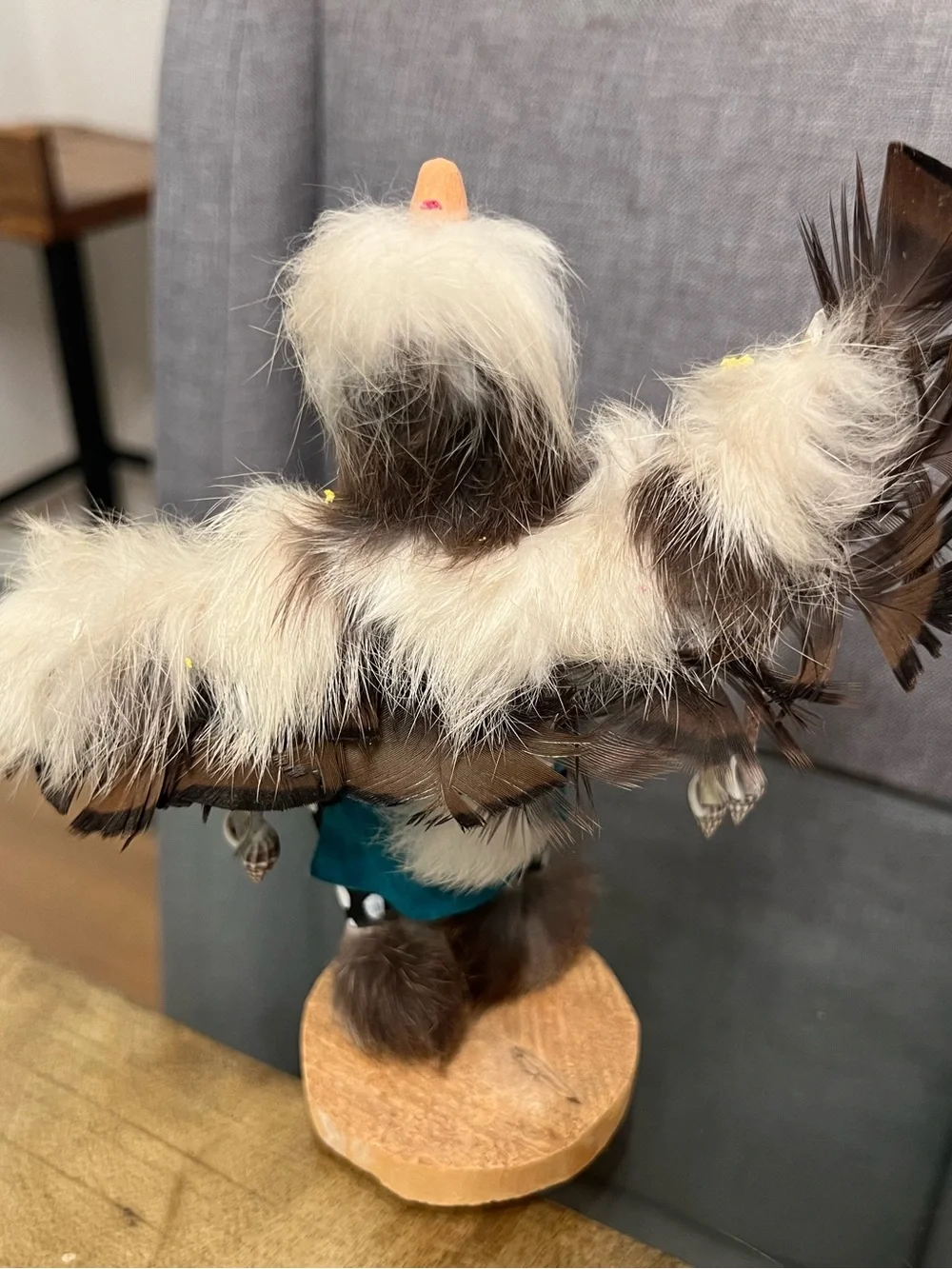 Vintage signed Authentic Native American Kachina Doll - White Buffalo Dancer